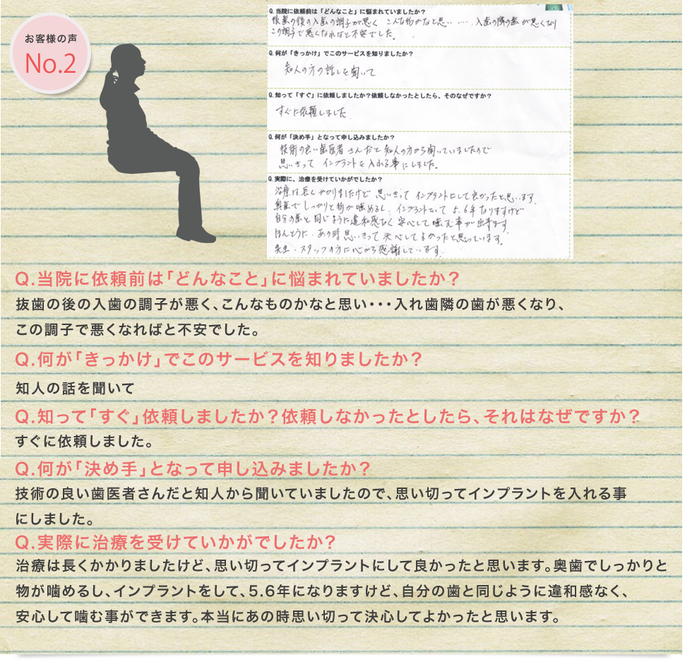 お客様の声